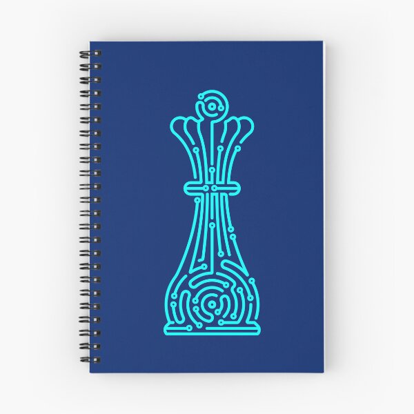 Item preview, concept of business technology strategy, graphic of chess piece queen combined with electronic pattern designed and sold by NiamLab.