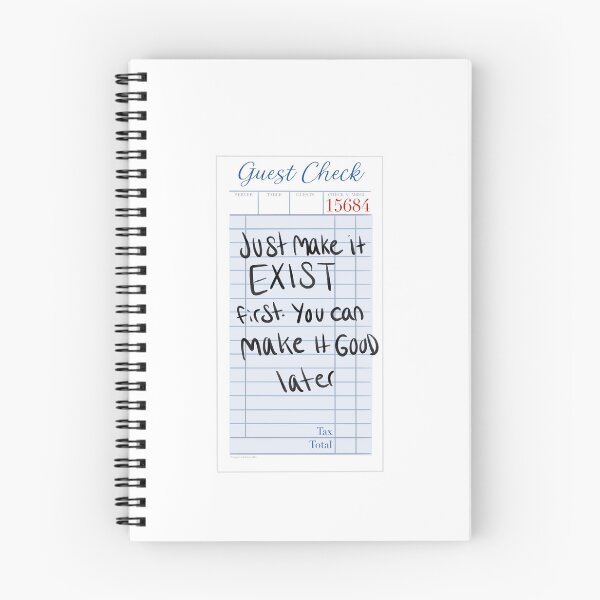 Item preview, make it exist first | guest check  designed and sold by Sophie Louise Arts.