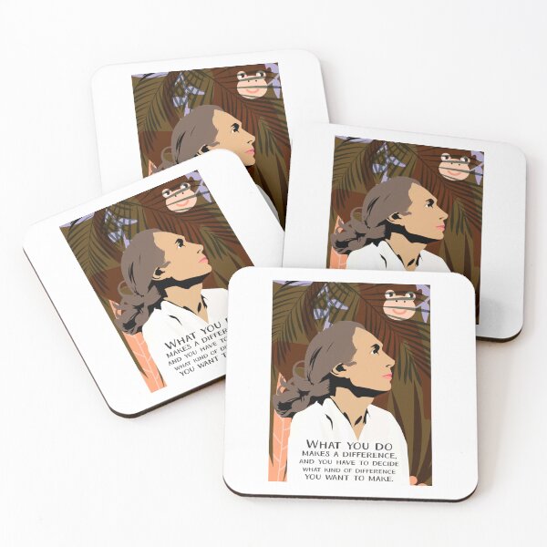 Item preview, Jane Goodall Quote Poster Art Chimpanzee designed and sold by alleyasdgmbra36.