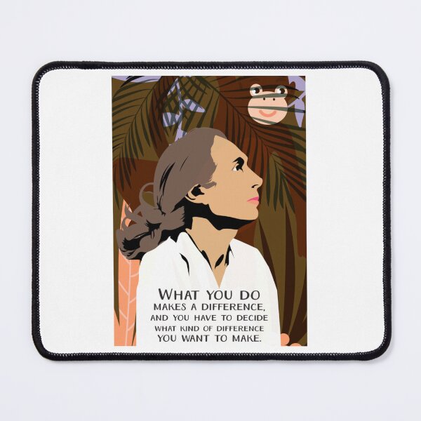 Item preview, Jane Goodall Quote Poster Art Chimpanzee designed and sold by alleyasdgmbra36.