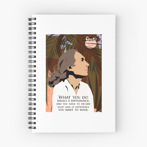 Item preview, Jane Goodall Quote Poster Art Chimpanzee designed and sold by alleyasdgmbra36.