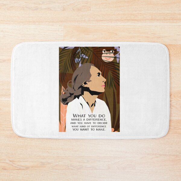 Item preview, Jane Goodall Quote Poster Art Chimpanzee designed and sold by alleyasdgmbra36.