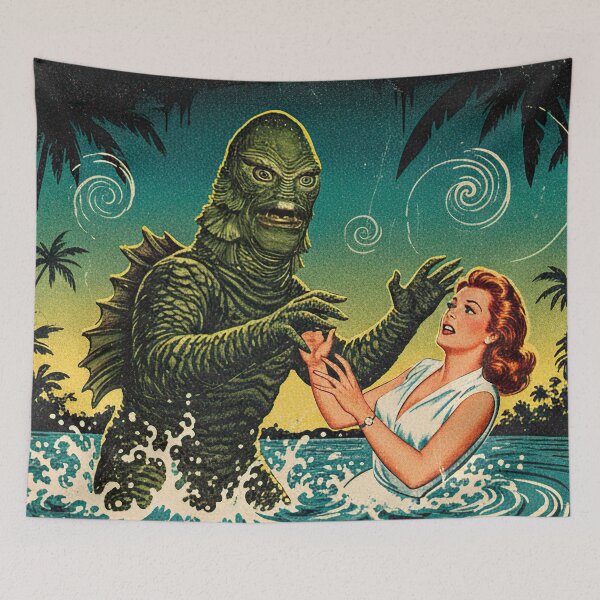 Item preview, Retro poster monster designed and sold by OniricaDesign.