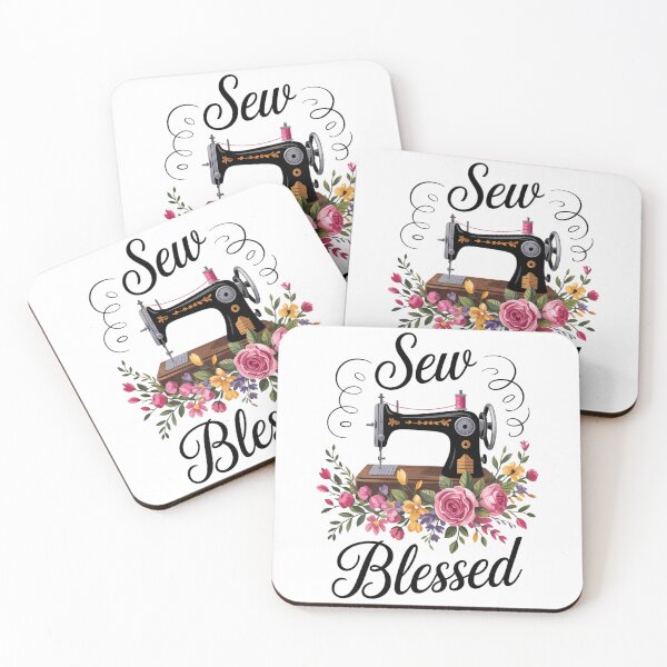 Item preview, Floral Sewing Sew Blessed Quilting Lovers designed and sold by DoorwayThreads.