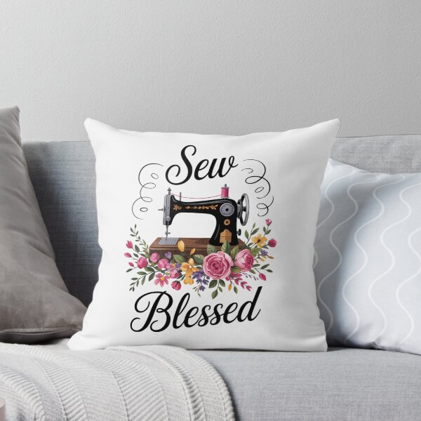 Item preview, Floral Sewing Sew Blessed Quilting Lovers designed and sold by DoorwayThreads.