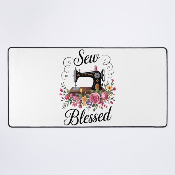 Item preview, Floral Sewing Sew Blessed Quilting Lovers designed and sold by DoorwayThreads.