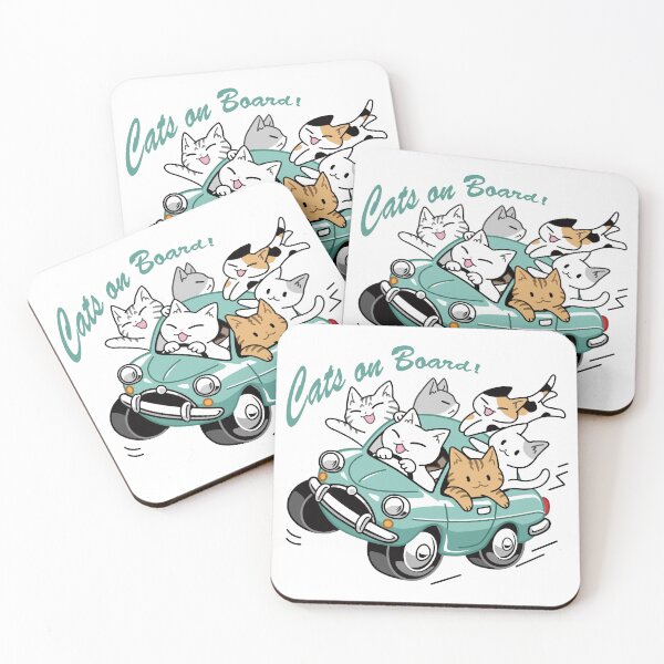 Item preview, Cats on a Joyride – Chaotic Car Adventure_GREEN designed and sold by AckeeWolf.