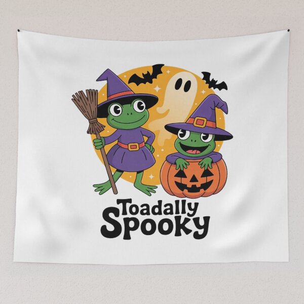 Item preview, Toadally Spooky Frogs Halloween Toads Lover designed and sold by CraftyCuttable.