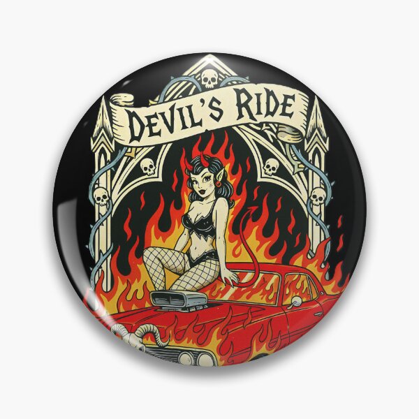 Item preview, Devil's Ride Classic Demon Girl Car  designed and sold by CoffinsArt.