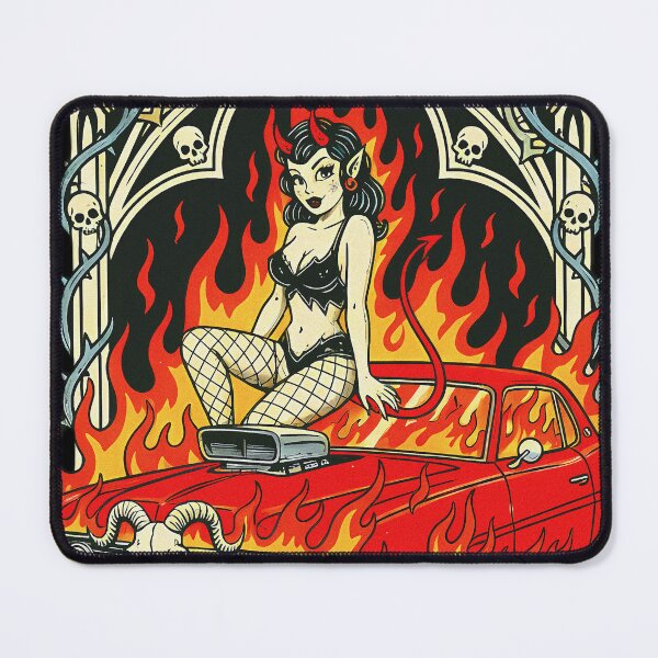 Item preview, Devil's Ride Classic Demon Girl Car designed and sold by CoffinsArt.
