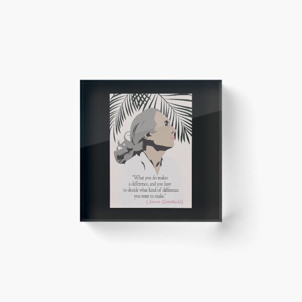 Item preview, Jane Goodall Quote Poster designed and sold by alleyasdgmbra36.