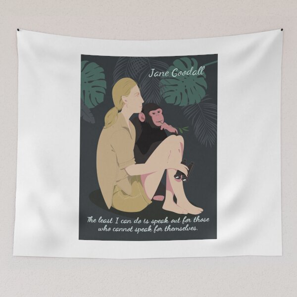 Item preview, Jane Goodall quote Jane Goodall designed and sold by alleyasdgmbra36.