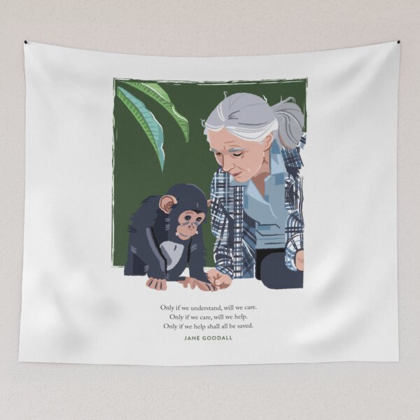 Item preview, Jane Goodall and Chimpanzee - Understand designed and sold by alleyasdgmbra36.