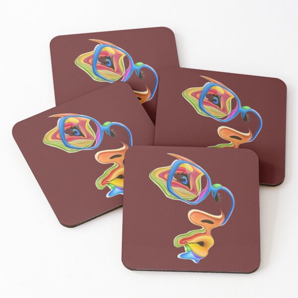 Item preview, Abstract colorful Face designed and sold by BlueHillsJanot.