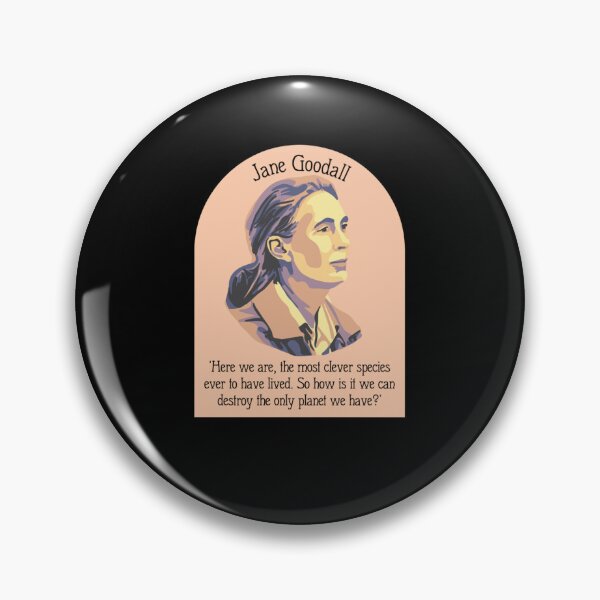 Item preview, Jane Goodall Portrait and Quote   designed and sold by alleyasdgmbra36.