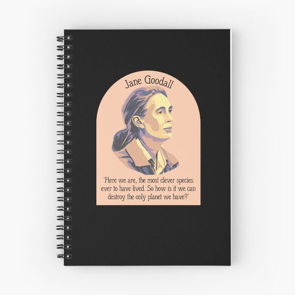 Item preview, Jane Goodall Portrait and Quote   designed and sold by alleyasdgmbra36.