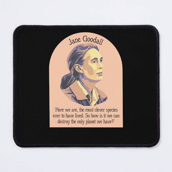 Item preview, Jane Goodall Portrait and Quote designed and sold by alleyasdgmbra36.