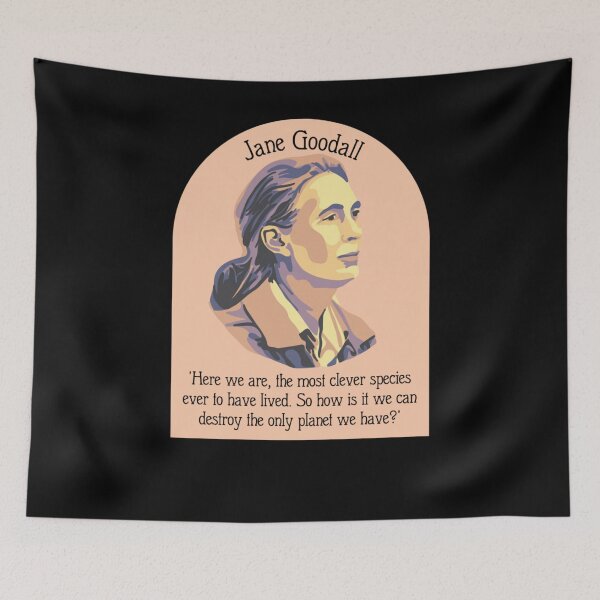 Item preview, Jane Goodall Portrait and Quote   designed and sold by alleyasdgmbra36.