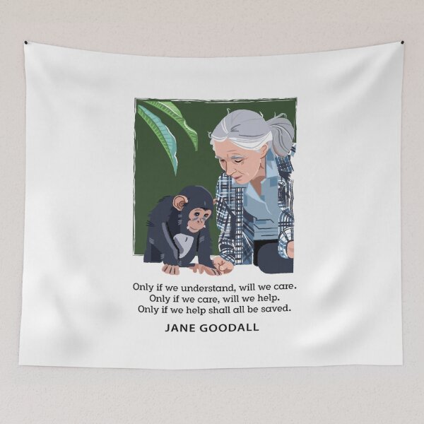 Item preview, Jane Goodall And Chimpanzee Understand Care Help   designed and sold by alleyasdgmbra36.
