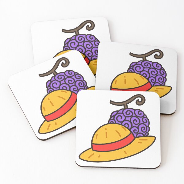 Item preview, Gum gum fruit & straw hat Luffy  designed and sold by Shiningsticker8.