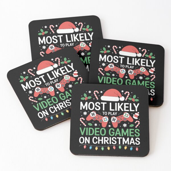 Item preview, Most Likely To Video Games Christmas family gamer designed and sold by Sunset4Bones.
