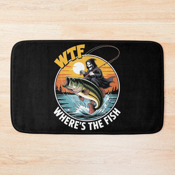 Item preview, Funny Fishing Skull Joke designed and sold by georgiaarsnal.