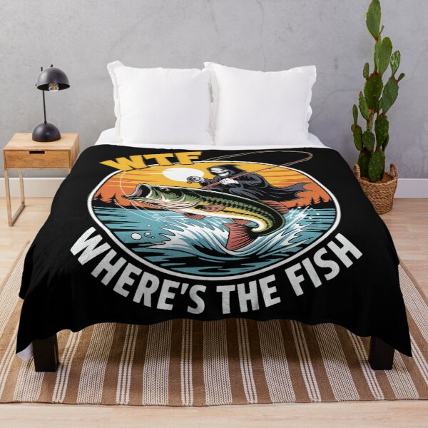 Item preview, Funny Fishing Skull Joke designed and sold by georgiaarsnal.