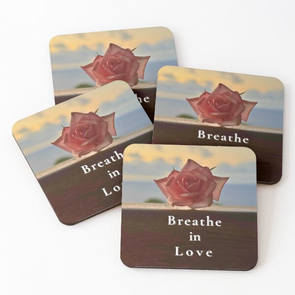 Item preview, Breathe in Love – Rose Sunset Affirmation Art” designed and sold by TrisaThyme.