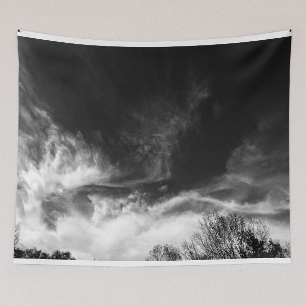 Item preview, Clouds In Black & White With A Face designed and sold by Demetria Matthews.