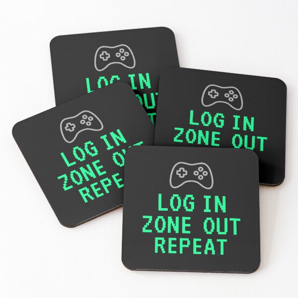 Item preview, Log In Zone Out Repeat – Gamer Life Pixel Art Design designed and sold by Rocklights.