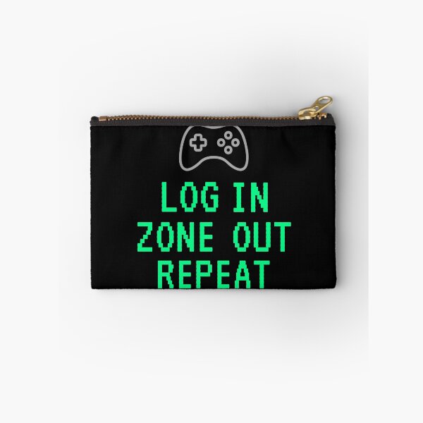 Item preview, Log In Zone Out Repeat – Gamer Life Pixel Art Design designed and sold by Rocklights.