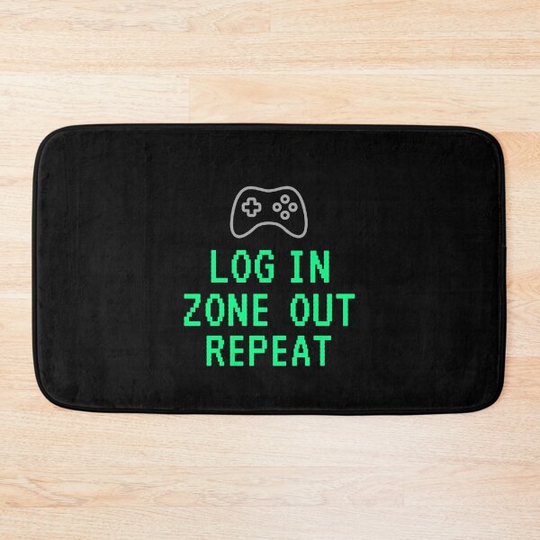 Item preview, Log In Zone Out Repeat – Gamer Life Pixel Art Design designed and sold by Rocklights.