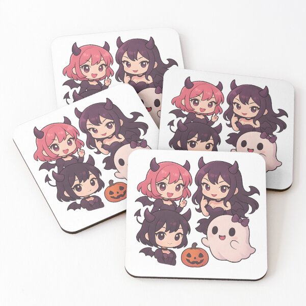 Item preview, Spooky Cute Chibi Demons and Ghost designed and sold by MarchyArtsShop.