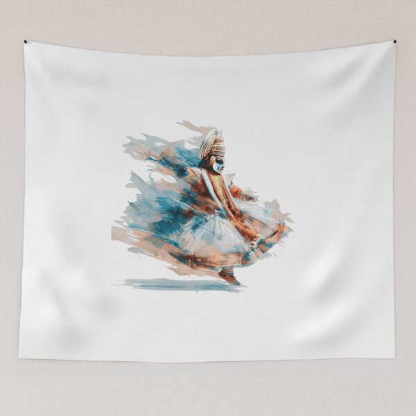 Item preview, Watercolor Kathakali Dancer designed and sold by NAIRVANA.