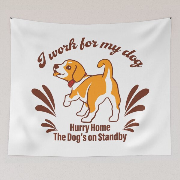 Item preview, Working Hard for My Dog – Funny Dog Lover Quote Design_WH designed and sold by AckeeWolf.