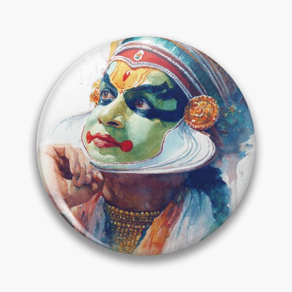 Item preview, Watercolor Kathakali Dancer designed and sold by NAIRVANA.