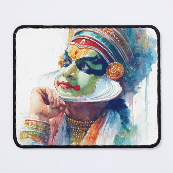 Item preview, Watercolor Kathakali Dancer designed and sold by NAIRVANA.