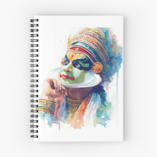 Item preview, Watercolor Kathakali Dancer designed and sold by NAIRVANA.