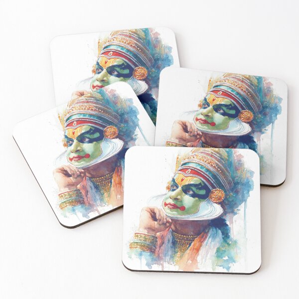 Item preview, Watercolor Kathakali Dancer designed and sold by NAIRVANA.