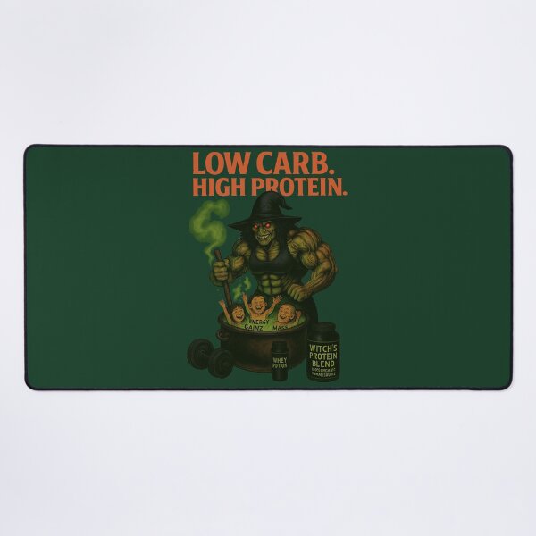 Item preview, Low Carb. High Protein. – Halloween Horror Dark Humor Witch Fitness Parody Artwork designed and sold by SablePL.