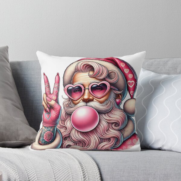 Item preview, Retro Santa Bubble Gum | Santa Christmas Blowing Bubble designed and sold by PixelBlooming.
