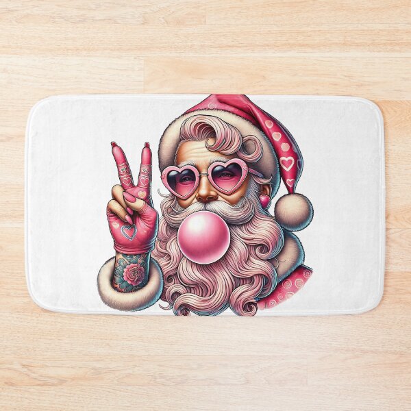Item preview, Retro Santa Bubble Gum | Santa Christmas Blowing Bubble designed and sold by PixelBlooming.