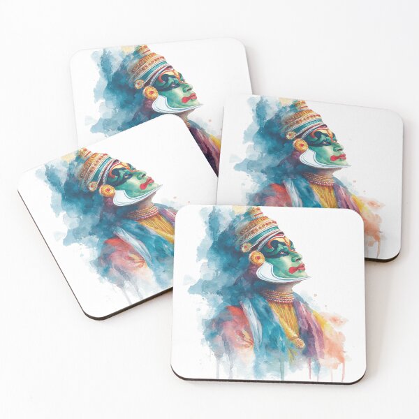 Item preview, Watercolor Kathakali Dancer designed and sold by NAIRVANA.
