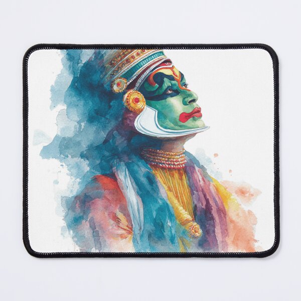 Item preview, Watercolor Kathakali Dancer designed and sold by NAIRVANA.