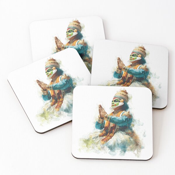 Item preview, Watercolor Kathakali Dancer designed and sold by NAIRVANA.