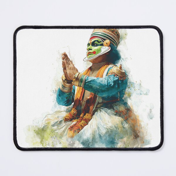 Item preview, Watercolor Kathakali Dancer designed and sold by NAIRVANA.