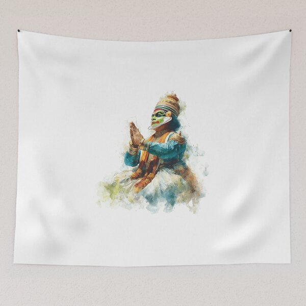 Item preview, Watercolor Kathakali Dancer designed and sold by NAIRVANA.