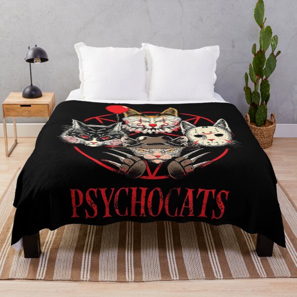 Item preview, Psychocats Halloween Horror Movies Gothic Slasher Cat Lover designed and sold by AsiaStokes.