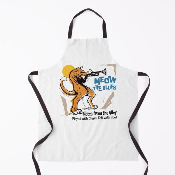 Item preview, Blues Cat in the Alley – Soulful Jazz Trumpet Design designed and sold by AckeeWolf.