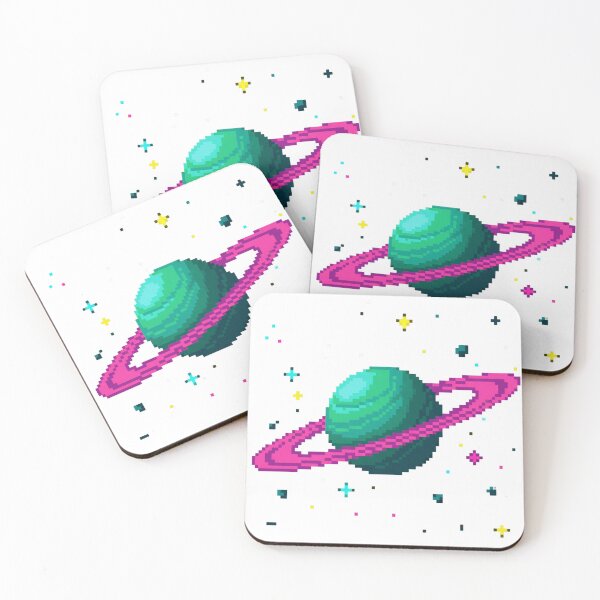 Item preview, Pixel Planet in Retro 8bit Style designed and sold by 0606PM.